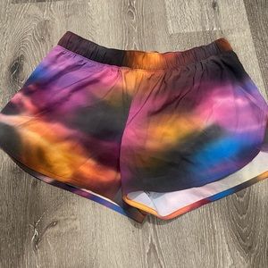 Women’s size Medium multicolored running shorts